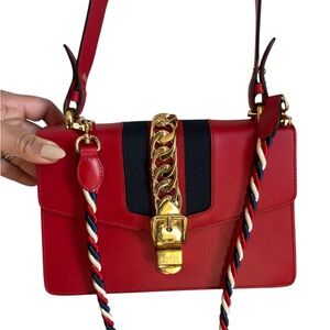 Gucci Sylvie Red - Double Straps